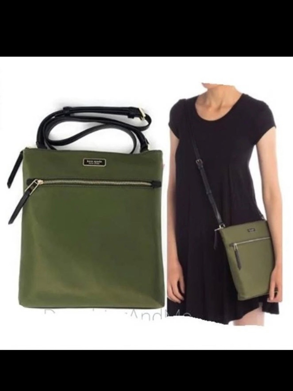Kate Spade Olive Green Crossbody Bag